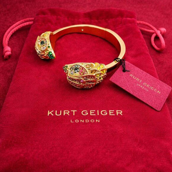 Kurt Geiger London Eagle Bangle Bracelet – Crystal Statement Bracelet - Picture 4 of 12